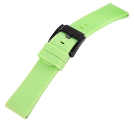 TW Steel Silikon-Uhrenarmband, hellgrün, Dornschließe, 22 mm