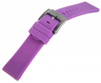 TW Steel Silikon-Uhrenarmband, lila, Dornschließe, 22 mm, Lila