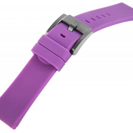 TW Steel Silikon-Uhrenarmband, lila, Dornschließe, 22 mm, Lila