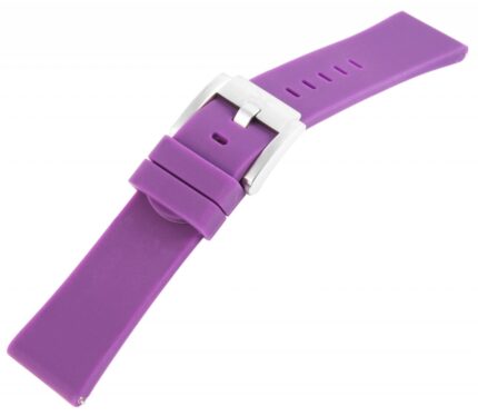 TW Steel Silikon-Uhrenarmband, lila, Dornschließe, 22 mm