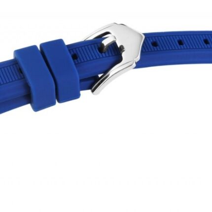 Silikon-Uhrenarmband, blau, Dornschieße, 12 mm - 28 mm