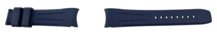 FKM Kautschuk-Uhrenarmband, Dornschließe, 20 - 22 mm, dunkelblau, (FKM= Fluor...