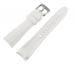 Silikon Uhrenarmband, Dornschließe, weiß, 20 & 22 mm - Image 3
