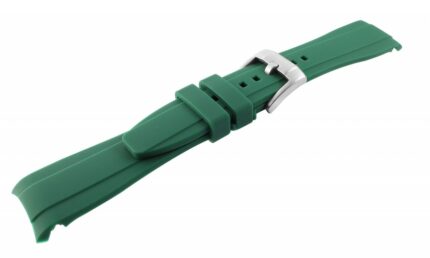 Silikon Uhrenarmband, Dornschließe, grün, 20 & 22 mm