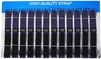 Klett-Uhrenarmbänder, dunkelblau, VE 12, 14 mm