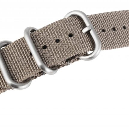 Nylon-Uhrenarmband, grau, Dornschließe, 20 mm / 22 mm