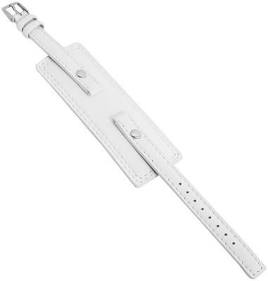 Raptor Echtleder-Uhrenarmband, weiß, 10 mm