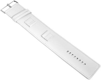 Raptor Echtleder-Uhrenarmband, weiß, 20 mm