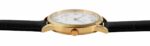 Q&Q Herrenuhr, Metall, Lederimitationsarmband, schwarz/goldfarben, 3 Bar, Ø 3... - Image 2