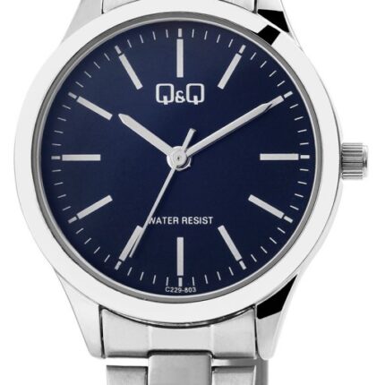 Q&Q Damenuhr mit Edelstahlarmband, 3 bar