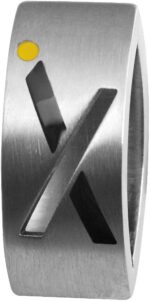 Gooix Edelstahlanhänger, silberfarbig/ Schwarz - Image 6