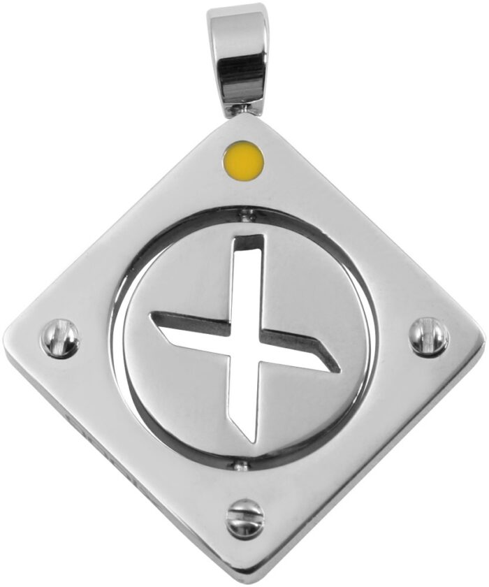 Gooix Edelstahlanhänger, silberfarbig/ Schwarz - Image 7