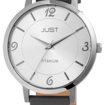 Just Titan Damenuhr mit Echtlederarmband, 5 ATM