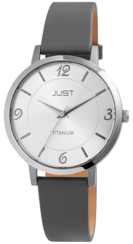 Just Titan Damenuhr mit Echtlederarmband, 5 ATM