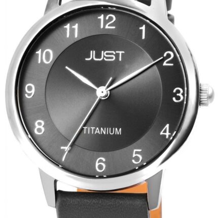 Just Titan Damenuhr mit Echtlederarmband, 5 ATM
