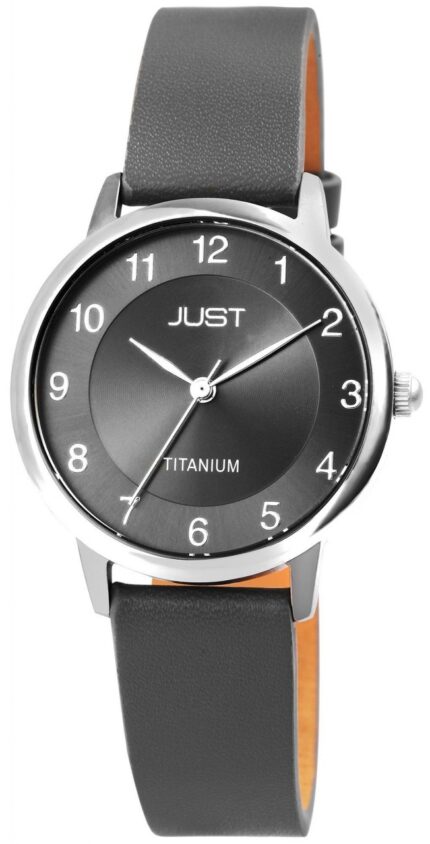 Just Titan Damenuhr mit Echtlederarmband, 5 ATM