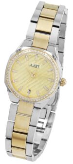 JUST Damenuhr "Lovis" mit Edelstahlarmband, Saphirglas - Image 4