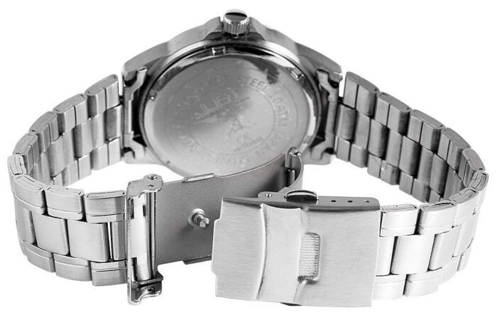 Just "Baroon" Herrenuhr mit Edelstahlband, 3-Zeiger, Datumsanzeige - Image 7
