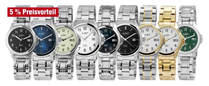 Just "Baroon" Herrenuhr mit Edelstahlband, 3-Zeiger, Datumsanzeige - Image 34