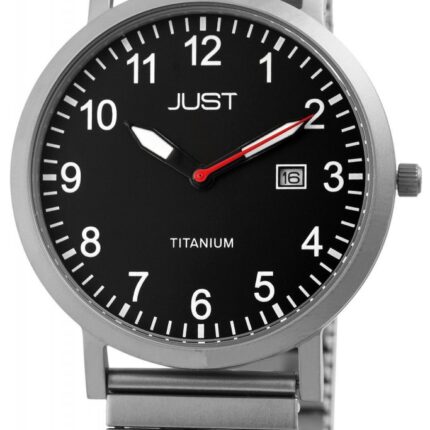 Just Herrenuhr mit Zugarmband, Titan, 5 ATM