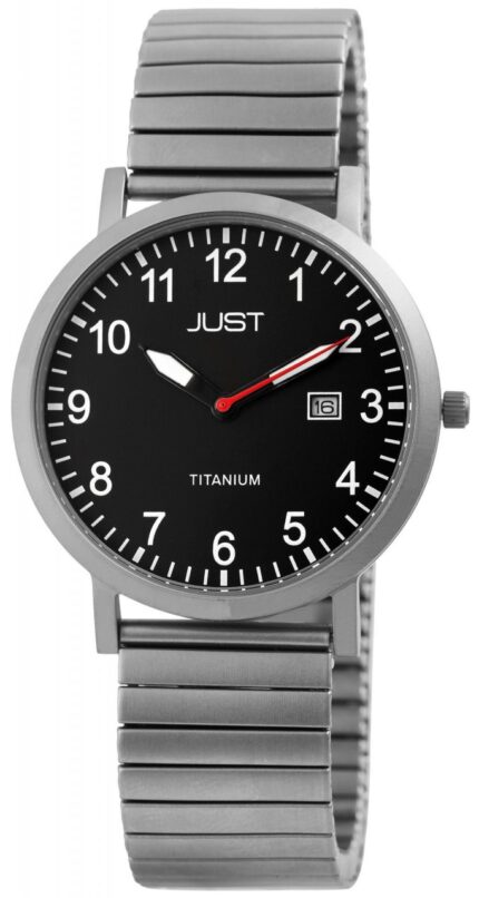 Just Herrenuhr mit Zugarmband, Titan, 5 ATM