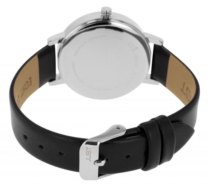Just Basicuhr mit Echtlederarmband, Datumsanzeige, 5 ATM - Image 3