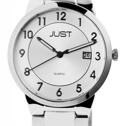 JUST Herrenuhr mit Edelstahlgehäuse und Edelstahlband