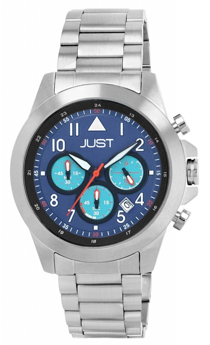 JUST Herrenuhr "Talor" Chronograph mit Edelstahlband, Ø 45 mm - Image 1