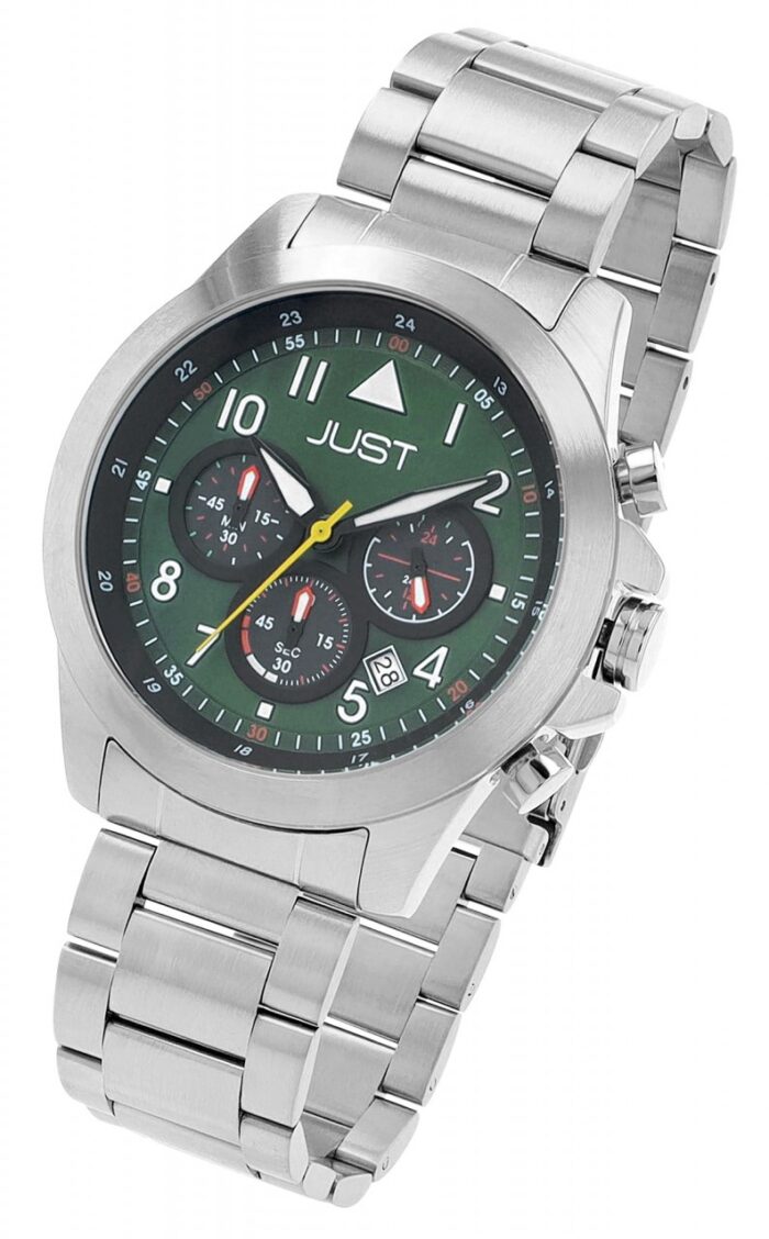 JUST Herrenuhr "Talor" Chronograph mit Edelstahlband, Ø 45 mm - Image 7