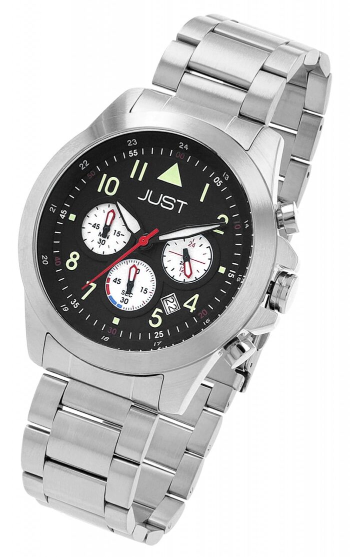 JUST Herrenuhr "Talor" Chronograph mit Edelstahlband, Ø 45 mm - Image 11