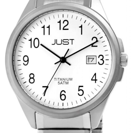 Just Herrenuhr mit Zugarmband, Titan, 5 ATM