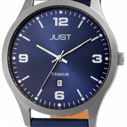 Just Titan Herrenuhr mit Echtlederband