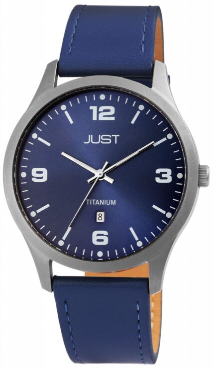 Just Titan Herrenuhr mit Echtlederband