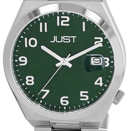 JUST Herrenuhr "Bagge" mit Edelstahl Gliederarmband, Datumsanzeige, Ø 40 mm, ...