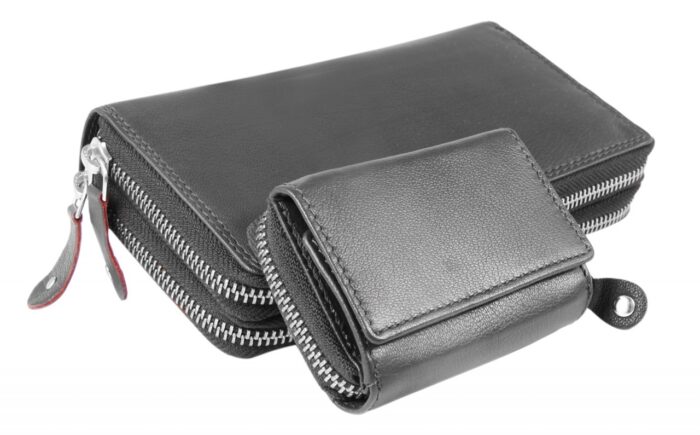 Just Echtleder-Geldbörsen im Set, RFID-Schutz - Image 5