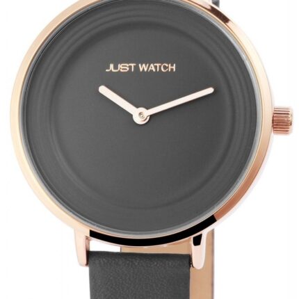 Just Watch Analog Damenuhr Echtlederband