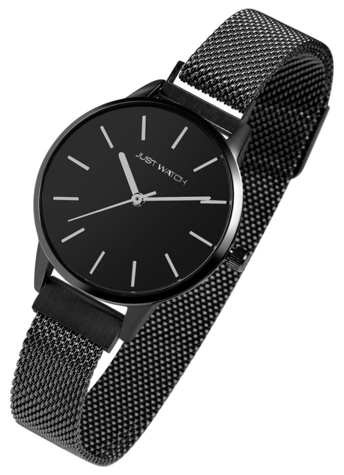 Just Watch Damenuhr mit Milanesearmband, Magnetverschluss - Image 12