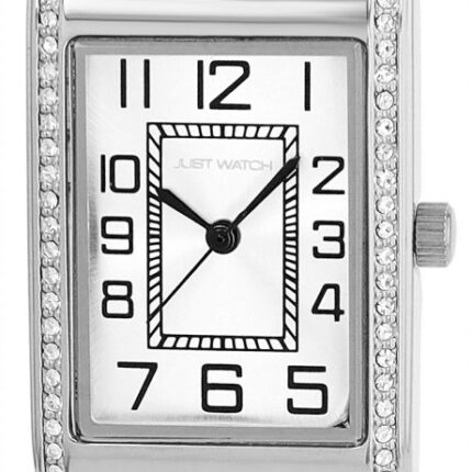 JUST WATCH Damenuhr "Ebba" mit Edelstahl Gliederarmband, Simili, 5 ATM