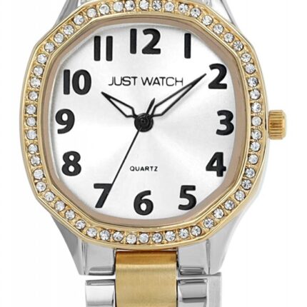 JUST WATCH Damenuhr "Elva" mit Edelstahlarmband, Tonneau