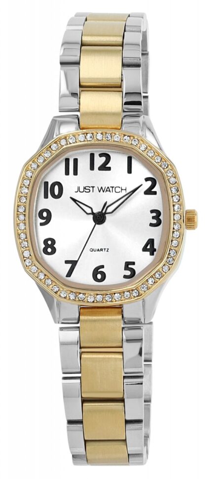 JUST WATCH Damenuhr "Elva" mit Edelstahlarmband, Tonneau