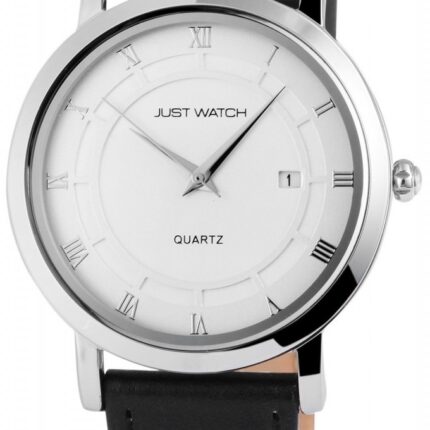 Just Watch Herrenuhr "Finley" mit Echtlederband, Ø 40 mm