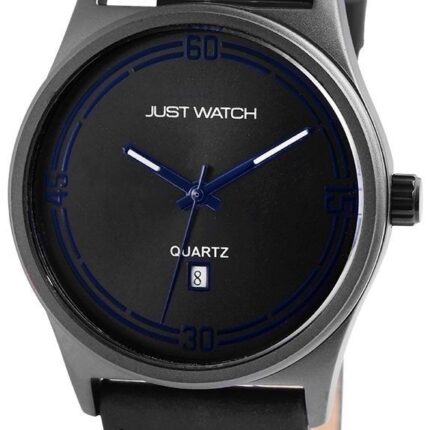 Just Watch Herrenuhr "Bennet" mit Echtlederband, Ø 43 mm