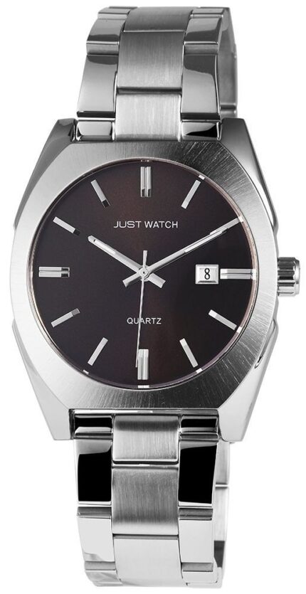 Just Watch Herrenuhr "Elias" mit Echtleder- / Edelstahlband, Ø 40 mm