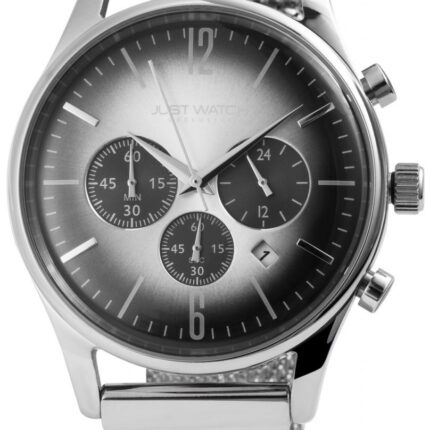 JUST WATCH EXCLUSIVE Herrenuhr "James" Chronograph, Mailanaise, Edesltahl, Ø ...