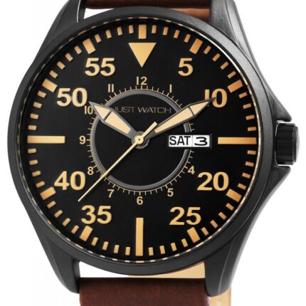 Just Watch Herrenuhr "Austin" mit Echtlederband, Ø 45 mm