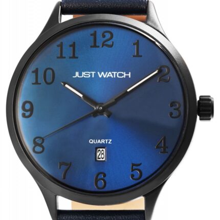 Just Watch Herrenuhr "Anthony" mit Echtlederband, Ø 44 mm