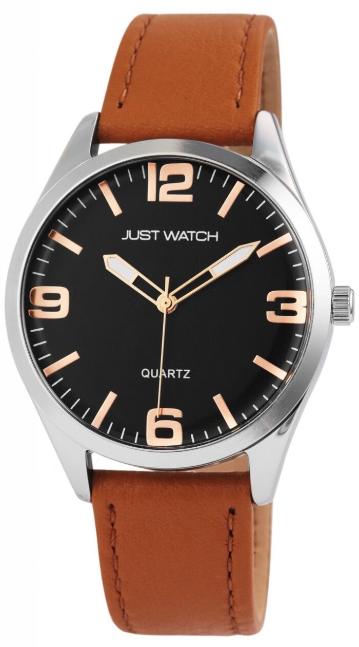 Just Watch Herrenuhr mit Echlederband - Image 1