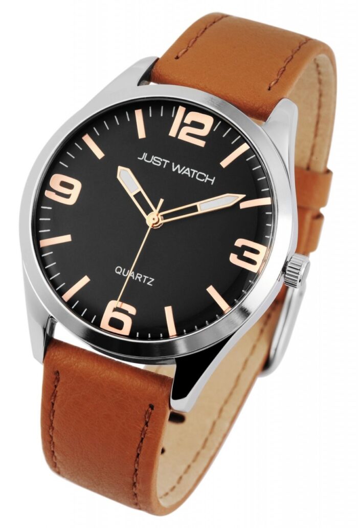 Just Watch Herrenuhr mit Echlederband - Image 4