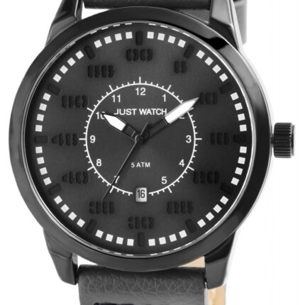 JUST WATCH "Benedict" Herrenuhr mit Echtlederband