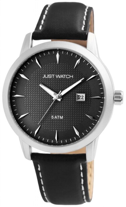 JUST WATCH Herrenuhr mit Echt Lederband